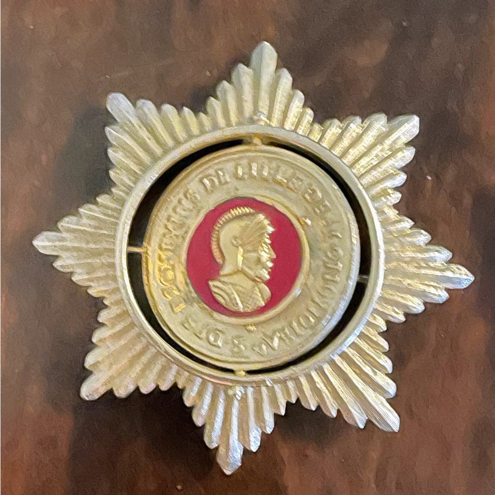 Vintage CORO signed Honorary Star Metal Pin 3in x 3 in. Excellent condition.